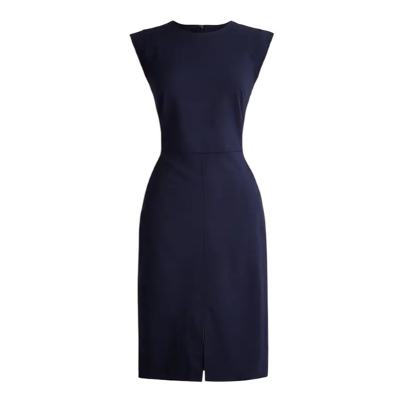 J Crew new Resume dress in Italian wool blend Womens 00 Petite Navy‎ Blue - Picture 1 of 8